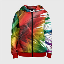 Толстовка на молнии детская Vanguard pattern 2022, цвет: 3D-красный