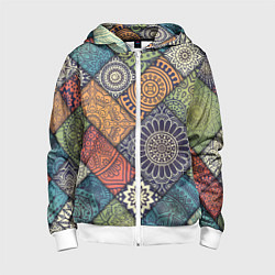 Детская толстовка на молнии Mandala-pattern