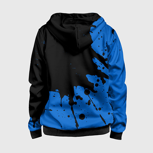 Детская толстовка на молнии МЕРСЕДЕС Краска 5 / 3D-Черный – фото 2