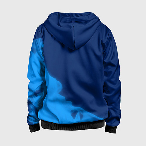 Детская толстовка на молнии РОССИЯ - ГЕРБ Russia Sport Пламя / 3D-Черный – фото 2