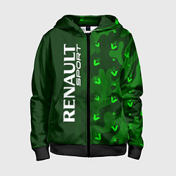 Детская толстовка на молнии RENAULT SPORT Милитари