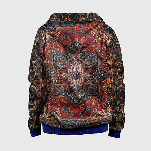 Детская толстовка на молнии КОВЁР ПАЛАС / 3D-Синий – фото 2