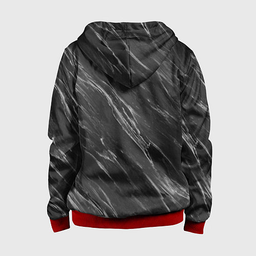 Детская толстовка на молнии ЧАНГАН МРАМОР CHANGAN / 3D-Красный – фото 2