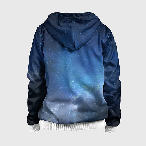 Детская толстовка на молнии Манящий космос / 3D-Белый – фото 2