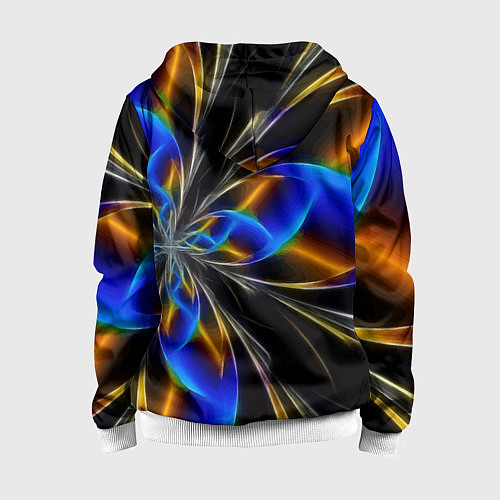 Детская толстовка на молнии Neon vanguard pattern Fashion 2023 / 3D-Белый – фото 2