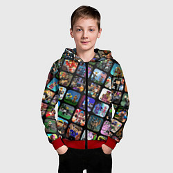 Толстовка на молнии детская ROBLOX СЮЖЕТЫ, цвет: 3D-красный — фото 2
