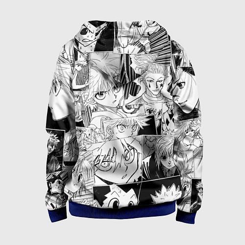 Детская толстовка на молнии Hunter x Hunter pattern / 3D-Синий – фото 2