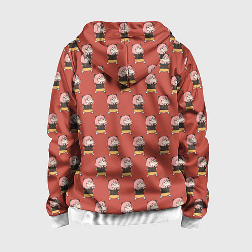 Детская толстовка на молнии Spу x Family Аня Форджер / 3D-Белый – фото 2