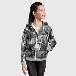Толстовка на молнии детская The last of us comix, цвет: 3D-меланж — фото 2