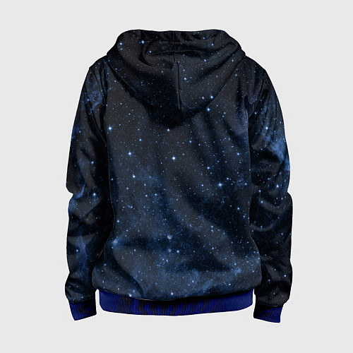 Детская толстовка на молнии Stellaris Black Hole Logo / 3D-Синий – фото 2