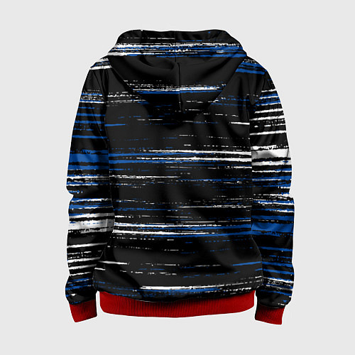 Детская толстовка на молнии Chelsea челси лого / 3D-Красный – фото 2