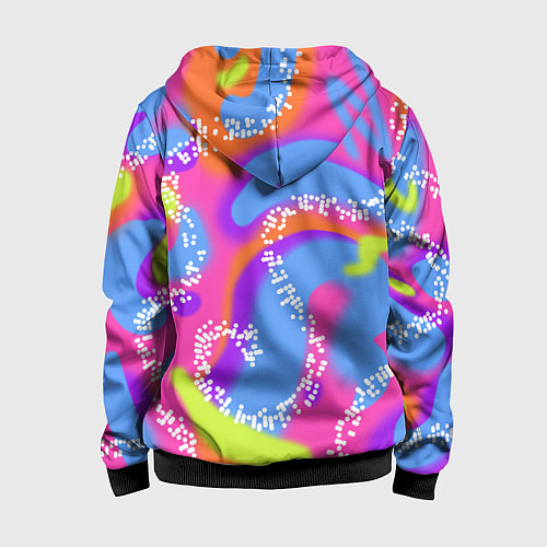 Детская толстовка на молнии Барби и Кен паттерн костюм / 3D-Черный – фото 2