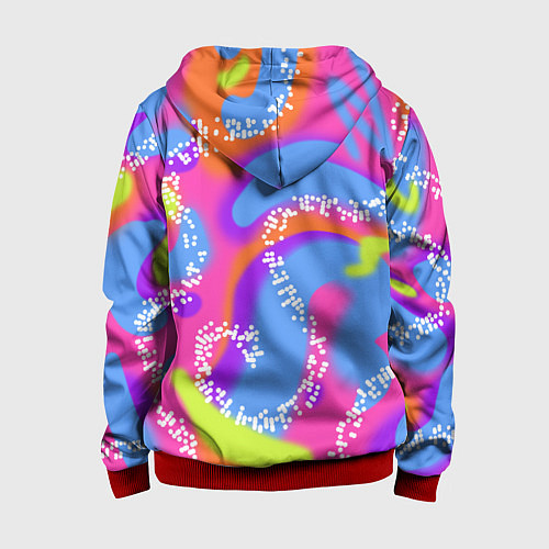 Детская толстовка на молнии Барби и Кен паттерн костюм / 3D-Красный – фото 2