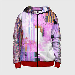 Детская толстовка на молнии Glitch art Fashion trend