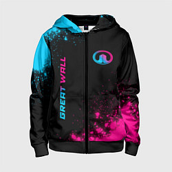 Детская толстовка на молнии Great Wall Neon Gradient
