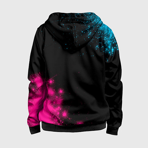 Детская толстовка на молнии West Ham Neon Gradient / 3D-Черный – фото 2