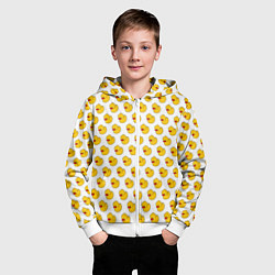 Толстовка на молнии детская Ути белый, цвет: 3D-белый — фото 2