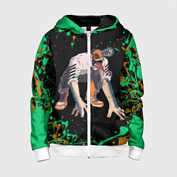 Детская толстовка на молнии Дэндзи на корточках