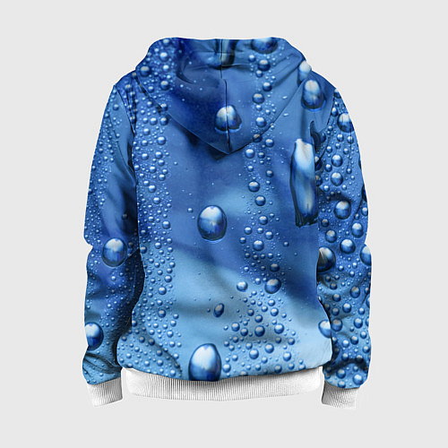 Детская толстовка на молнии Subaru - капли / 3D-Белый – фото 2