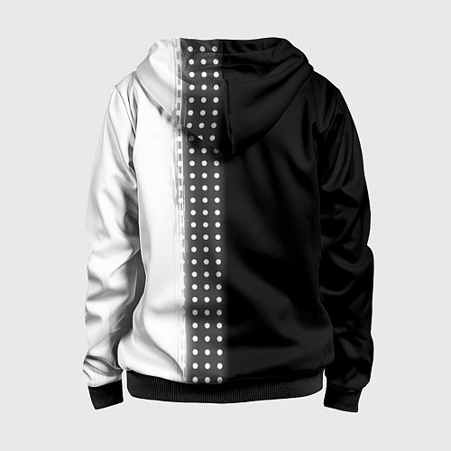 Детская толстовка на молнии Дизайнер из России и герб РФ: по-вертикали / 3D-Черный – фото 2