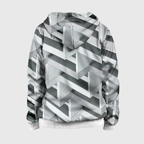 Детская толстовка на молнии Огромное множество блоков - Броня / 3D-Белый – фото 2