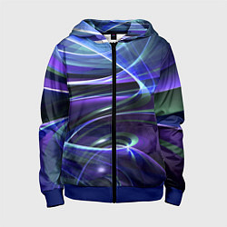 Детская толстовка на молнии Абстрактные цветные полосы