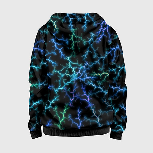 Детская толстовка на молнии MOLNYA DYE / 3D-Черный – фото 2