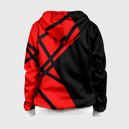 Детская толстовка на молнии Cyberpunk 2077 - Надпись Samurai / 3D-Белый – фото 2