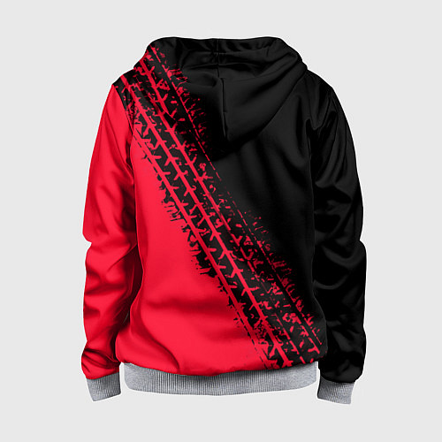 Детская толстовка на молнии Audi / 3D-Меланж – фото 2