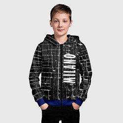 Толстовка на молнии детская Milano - autumn - winter 2025, цвет: 3D-синий — фото 2