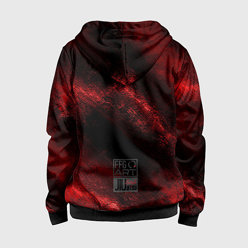 Детская толстовка на молнии Jiu-Jitsu Bazilian Black-Red / 3D-Черный – фото 2