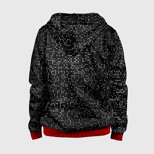Детская толстовка на молнии AMG - pattern - minimalism / 3D-Красный – фото 2