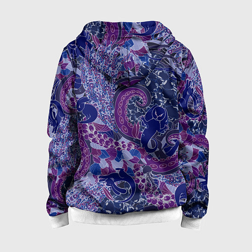 Детская толстовка на молнии Морской кролик / 3D-Белый – фото 2