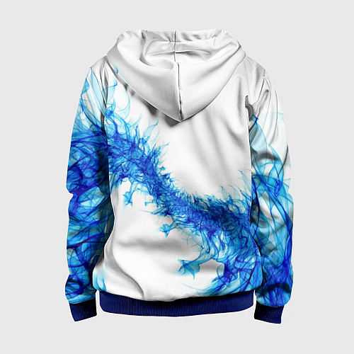 Детская толстовка на молнии Jdm style - Japan / 3D-Синий – фото 2