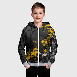 Толстовка на молнии детская Имперская геометрия, цвет: 3D-меланж — фото 2