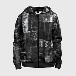 Детская толстовка на молнии Абстракт чёрного и белого