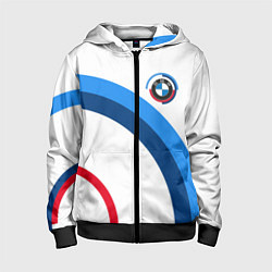 Толстовка на молнии детская M perfomance - bmw, цвет: 3D-черный