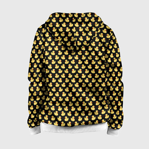 Детская толстовка на молнии Очень много уток / 3D-Белый – фото 2