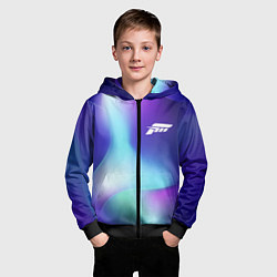 Толстовка на молнии детская Forza Horizon northern cold, цвет: 3D-черный — фото 2