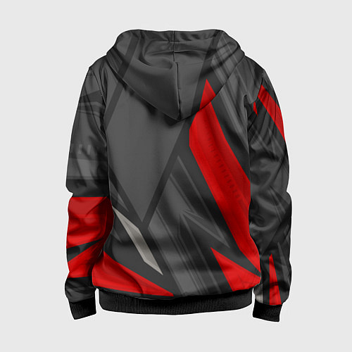 Детская толстовка на молнии Peugeot sports racing / 3D-Черный – фото 2