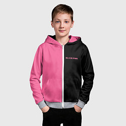 Толстовка на молнии детская Blackpink- двойной, цвет: 3D-меланж — фото 2