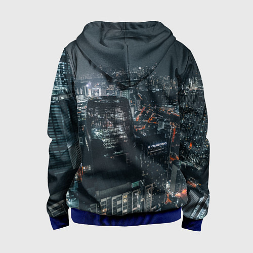 Детская толстовка на молнии Бигсити мк / 3D-Синий – фото 2