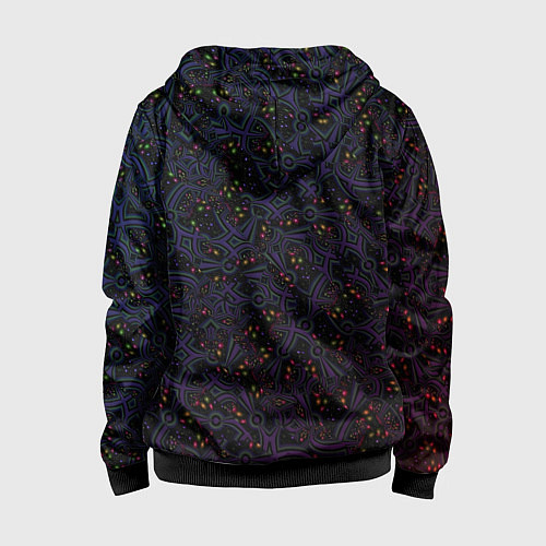 Детская толстовка на молнии Мегагалактика / 3D-Черный – фото 2