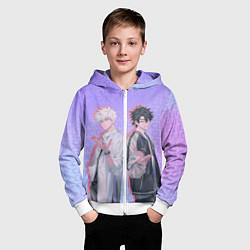 Толстовка на молнии детская Персонажи - Агенты времени, цвет: 3D-белый — фото 2