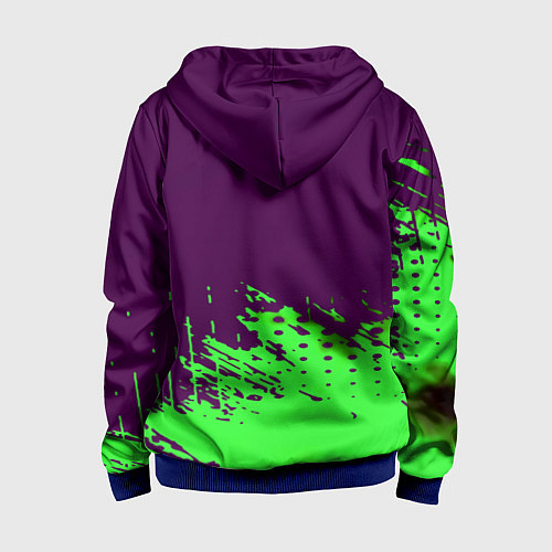 Детская толстовка на молнии Monster energy taurin / 3D-Синий – фото 2