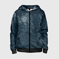 Детская толстовка на молнии Абстракция - gray blue