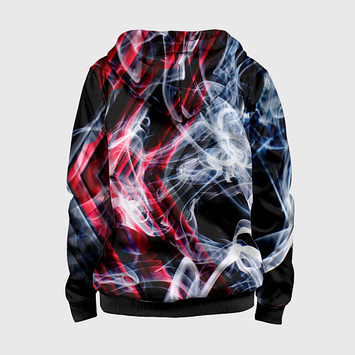 Детская толстовка на молнии Дым и стрелки / 3D-Черный – фото 2