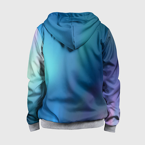 Детская толстовка на молнии Легкая голография / 3D-Меланж – фото 2