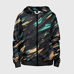 Детская толстовка на молнии Акватический поток