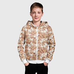 Толстовка на молнии детская Деньги - купюры в 5 тысяч рублей, цвет: 3D-белый — фото 2